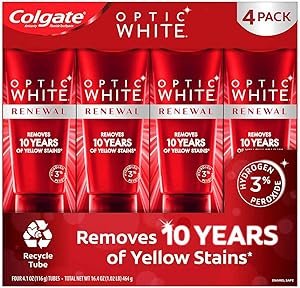 Colgate Optic White Platinum Teeth Whitening Toothpaste, 4.1 oz., 4 pk.